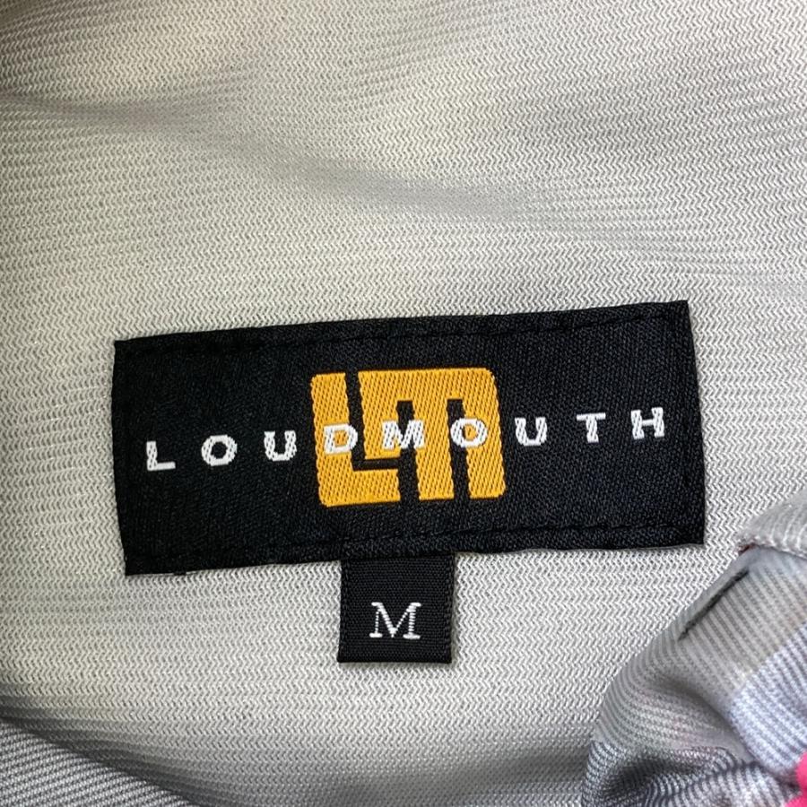 美品】LOUD MOUTH ラウドマウス レインパンツ タグス 総柄 イエロー系