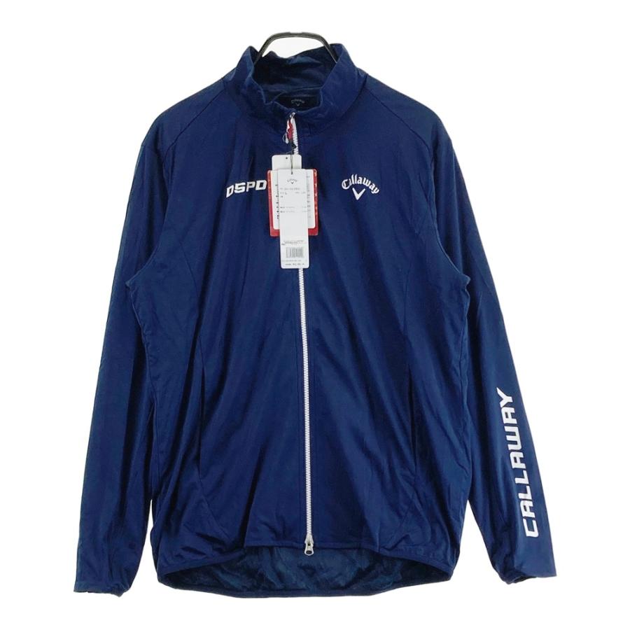 サイズ：L CALLAWAY キャロウェイ  裏メッシュ ジップジャケット  ネイビー系 [240101687258] ゴルフウェア メンズ ストスト Callaway（キャロウェイ） 【新品】CALLAWAY 裏メッシュ ジップ