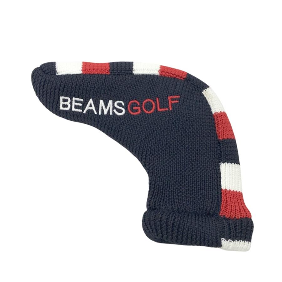 BEAMS GOLF ビームスゴルフ ヘッドカバー ニット ピン型 ネイビー系 PT