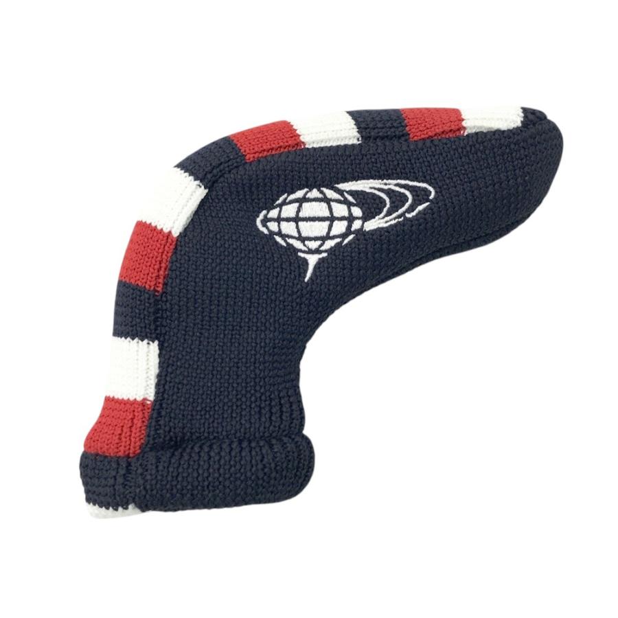 BEAMS GOLF ビームスゴルフ ヘッドカバー ニット ピン型 ネイビー系 PT