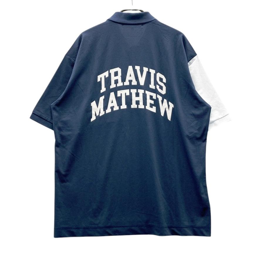 TRAVISMATHEW トラビスマシュー 半袖ポロシャツ ネイビー系 L ゴルフ