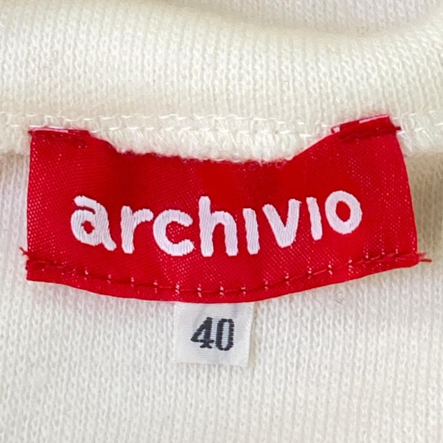 ARCHIVIO アルチビオ ハイネック 長袖 ニットセーター ホワイト系 40