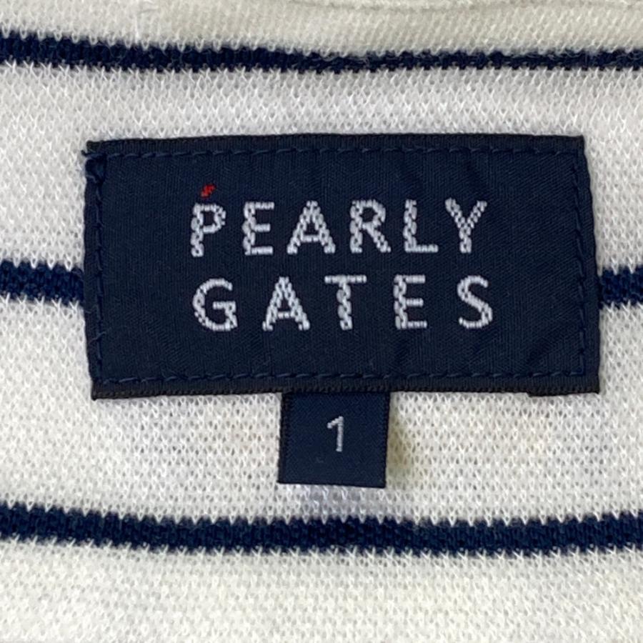 【未使用】パーリーゲイツ 長袖 ポロシャツ ストライプ 近年モデル 1 PEARLY GATES パーリーゲイツ 2024年モデル 長袖ポロシャツ ストライプ