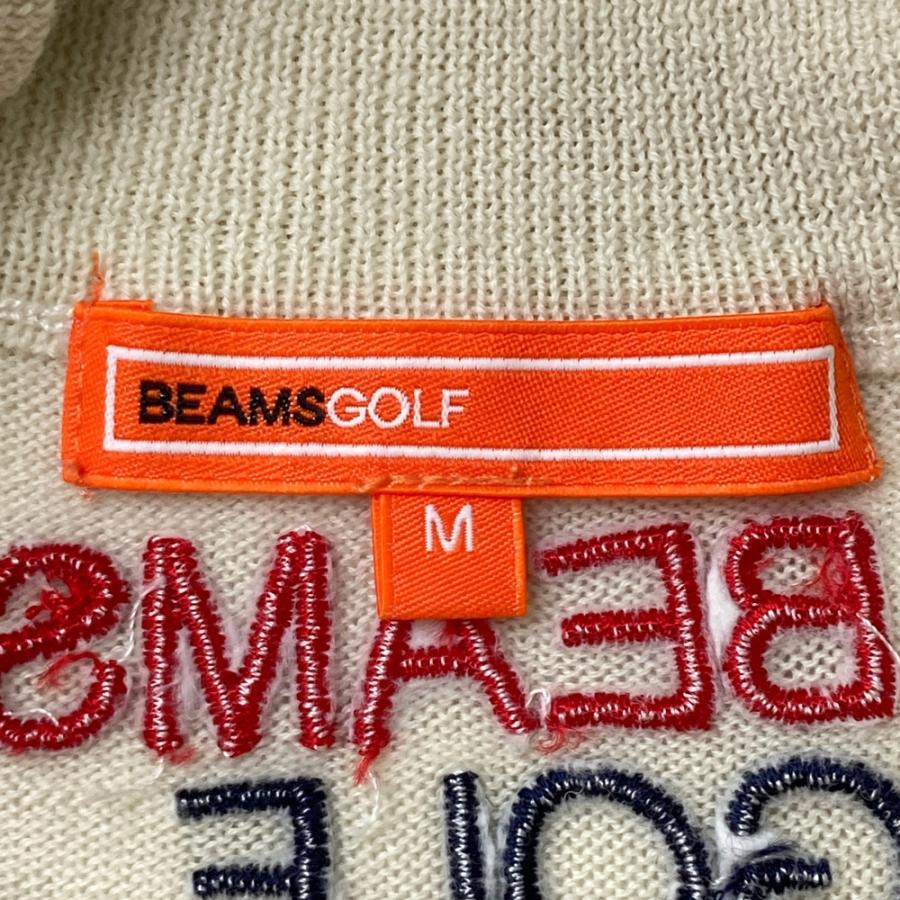 BEAMS GOLF（ビームス ゴルフ） 長袖ジップニットジャケット ベージュ