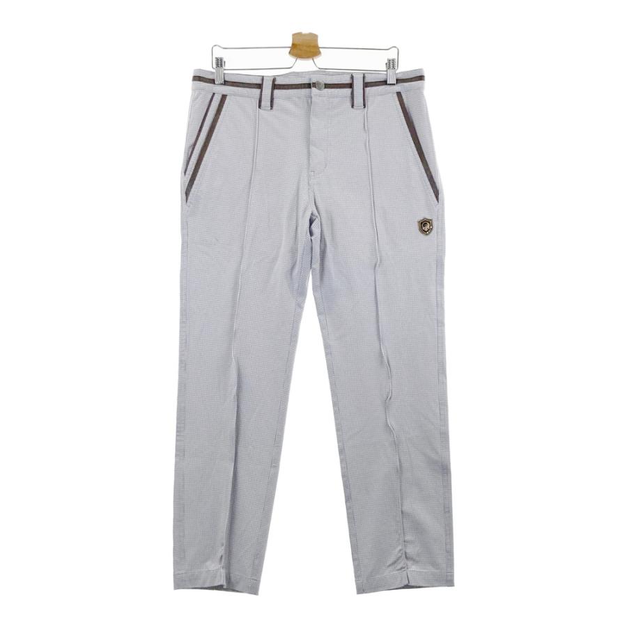 RUSSELUNO グレー系チェック パンツ RUSSELUNO ラッセルノ ストレッチパンツ チェック柄 グレー系 6 ゴルフ