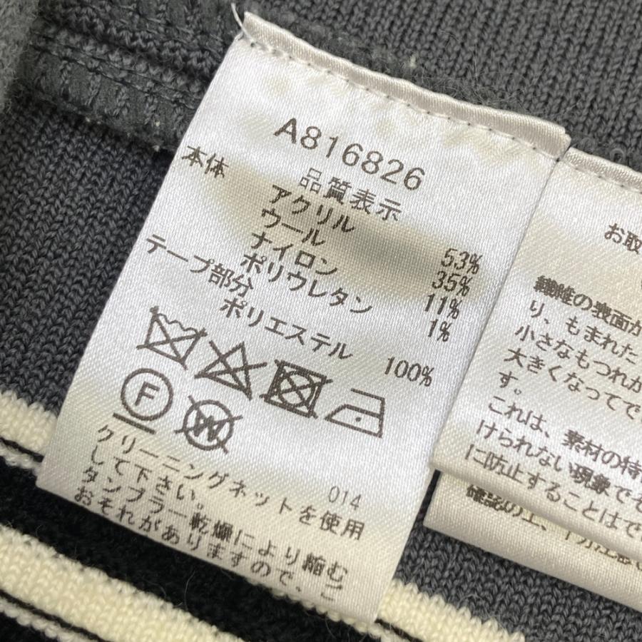 ARCHIVIO アルチビオ ニットスカート ストライプ柄 グレー系 38 ゴルフ