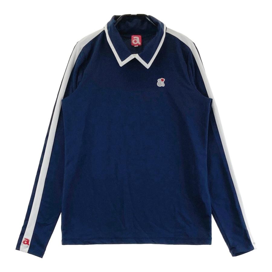 ARCHIVIO アルチビオ 襟付き 長袖Tシャツ ネイビー系 38 ゴルフウェア 