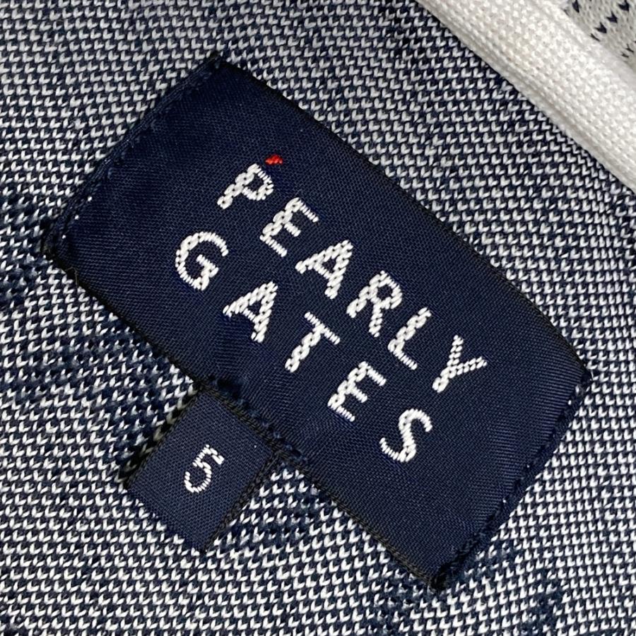 PEARLY GATES パーリーゲイツ スウェット ジップパーカー ロゴ総柄