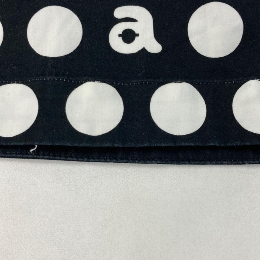 ARCHIVIO アルチビオ ストレッチスカート ドット×ロゴ柄 ネイビー系 36