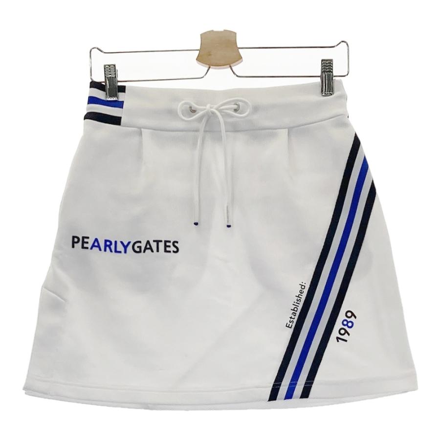 サイズ：0 PEARLY GATES パーリーゲイツ ; 2024年モデル スウェットスカート  ホワイト系 [240101657252] ゴルフウェア レディース ストスト PEARLY GATES パーリーゲイツ 2024年モデル スウェットスカート PRO