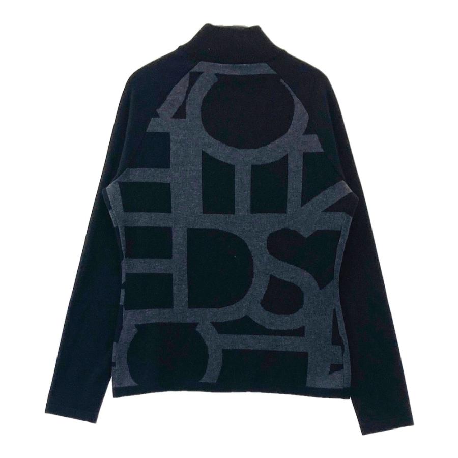 【美品】DESCENTE GOLF ウール混 フルジップ セーター M DESCENTE GOLF デサントゴルフ ; ウール混 ハーフジップ ニット