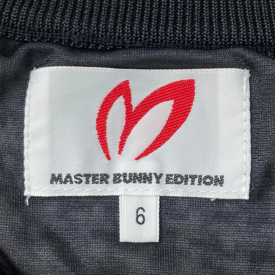 サイズ：6 MASTER BUNNY EDITION マスターバニーエディション  裏地付き ニットスニードジャック ウール混 千鳥柄 ブラック系 [240101690210] ゴルフウェア メンズ ストスト MASTER BUNNY EDITION マスターバニーエディション 裏地付き ニット