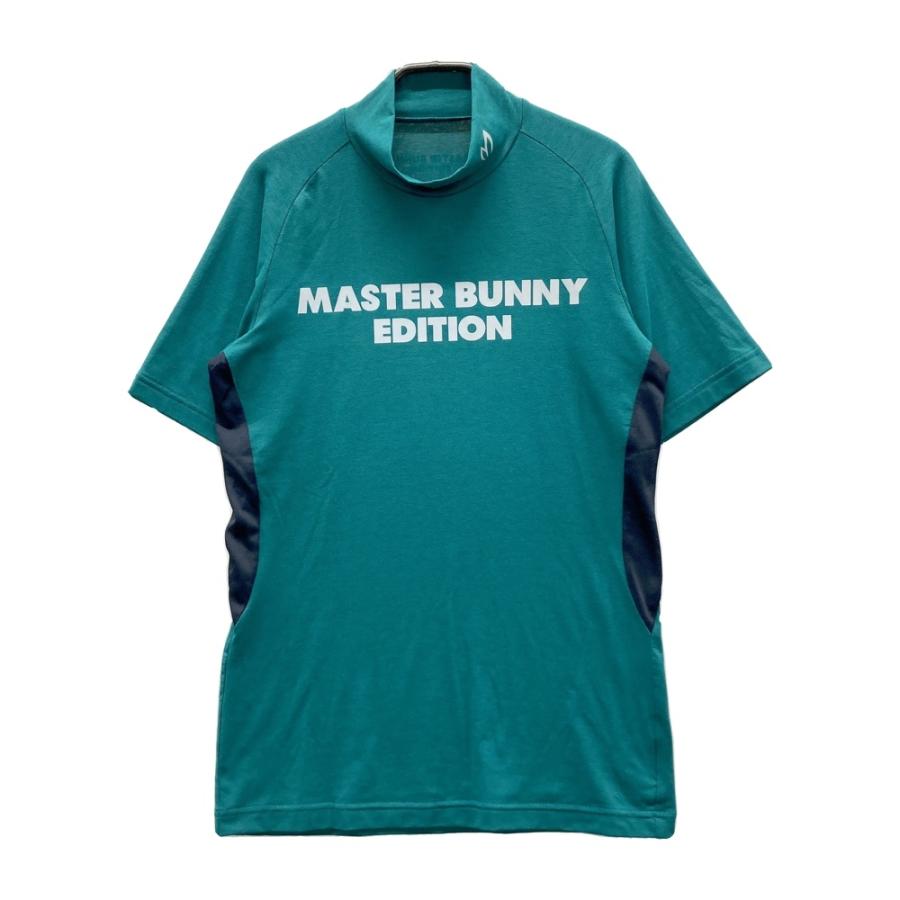 マスターバニーエディション　モックネックシャツ　ネオングリーン　1 美品 MASTER BUNNY EDITION マスターバニーエディション モックネック 半袖T