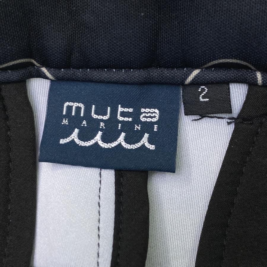 MUTA MARINE ムータマリン パンツ 総柄 ブラック系 2 ゴルフウェア