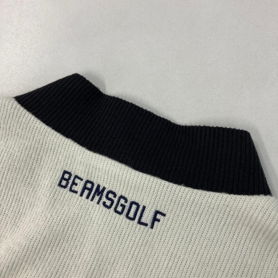 サイズ：L BEAMS GOLF ビームスゴルフ 2024年 裏地付 ニット ジップジャケット  ブラック系 [240101690797] ゴルフウェア メンズ ストスト BEAMS GOLF（ビームス ゴルフ） 2024年 裏地付 ニット ジップ
