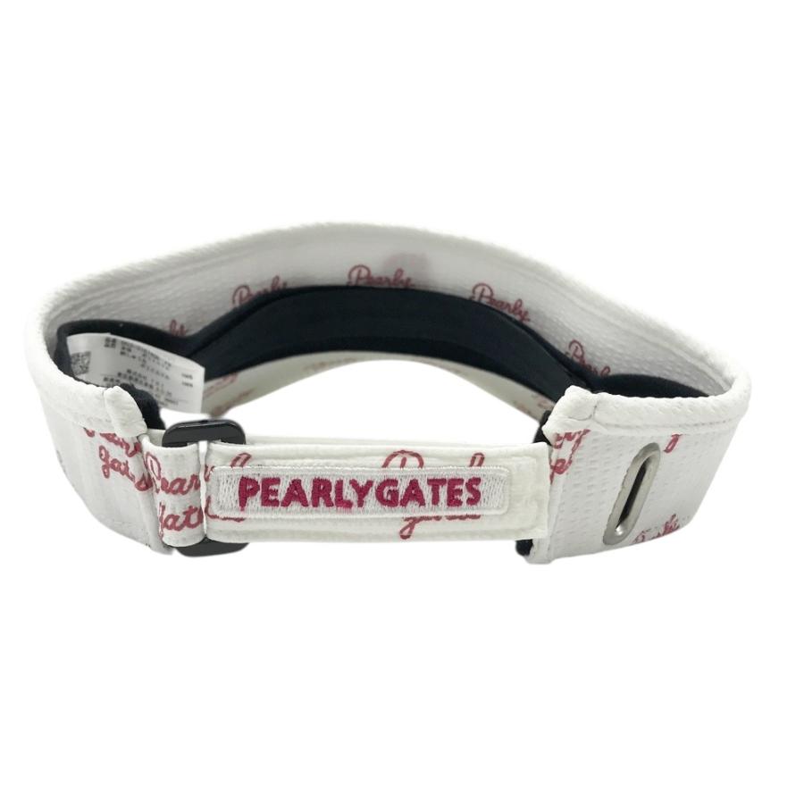 PEARLY GATES パーリーゲイツ サンバイザー ホワイト系 FR ゴルフ
