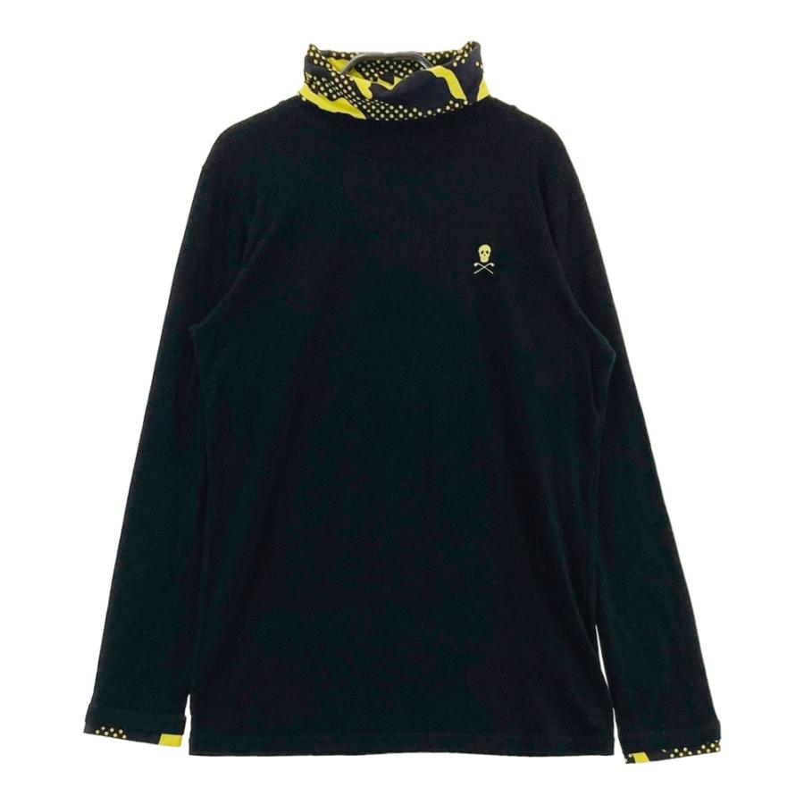 【美品】 MARK&LONA マークアンドロナ 長袖 タートルネック 48 MARK&LONA マークアンドロナ タートルネック 長袖Tシャツ ブラック系