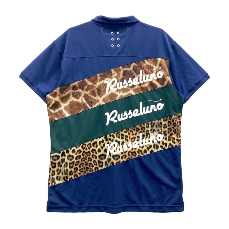RUSSELUNO ラッセルノ RS-1920303 半袖ポロシャツ ルチャ レオパード