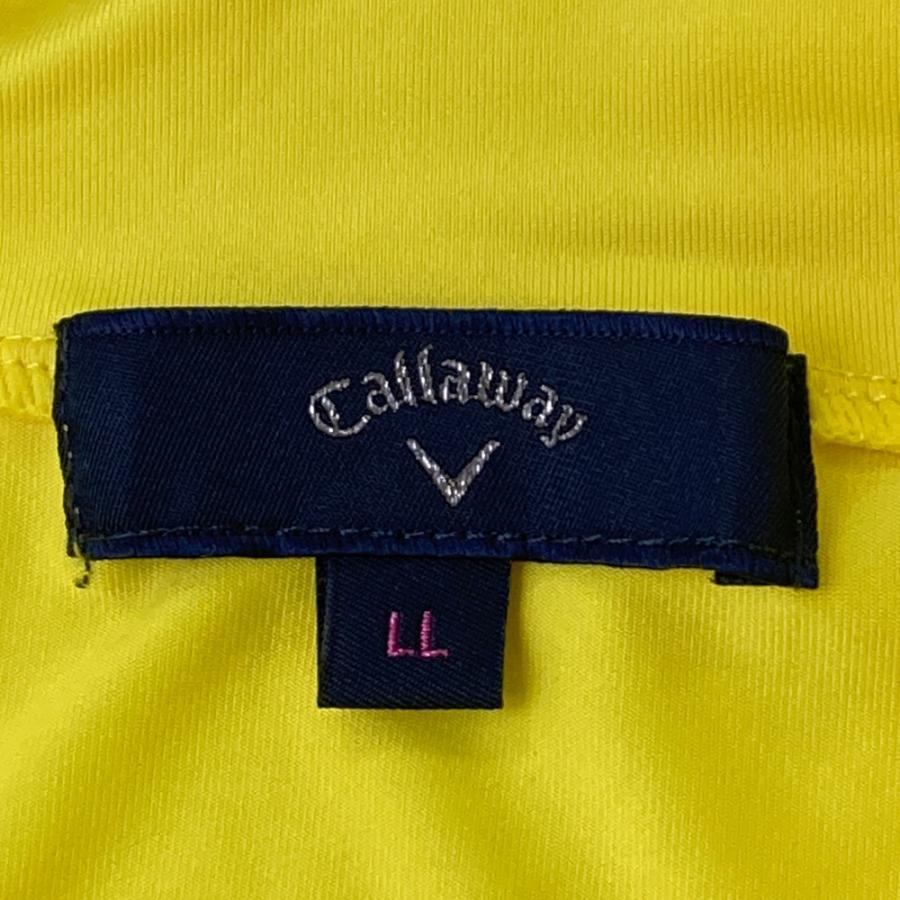 CALLAWAY キャロウェイ ハイネック長袖 Tシャツ イエロー系 LL ゴルフ