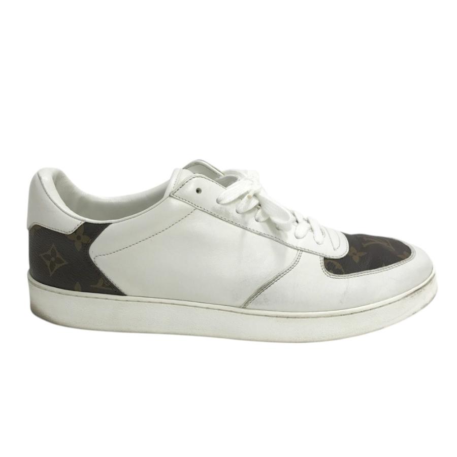 未使用 ルイヴィトン LOUIS VUITTON スニーカー リヴォリライン モノグラム レザー シューズ 靴 メンズ 7(26cm)ホワイト LOUIS VUITTON（ルイ・ヴィトン） ルイ ヴィトン スニーカー リヴォリ