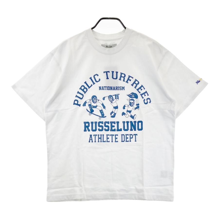 新品】RUSSELUNO ラッセルノ 半袖Tシャツ ホワイト系 6 ゴルフウェア