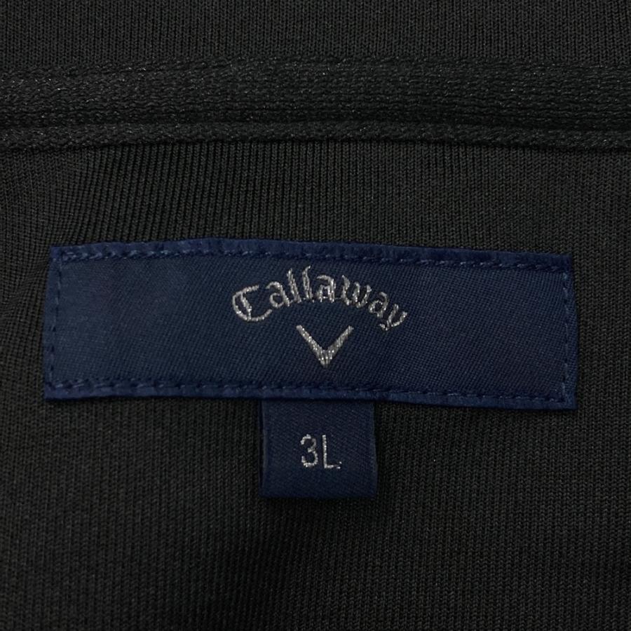 サイズ：3L CALLAWAY キャロウェイ  ジップジャケット パーカー  ブラック系 [240101593786] ゴルフウェア メンズ ストスト Callaway（キャロウェイ） ジップジャケット パーカー ブラック系 3L