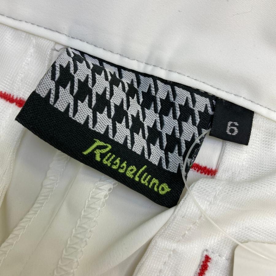 新品】RUSSELUNO ラッセルノ パンツ ホワイト系 6 ゴルフウェア メンズ