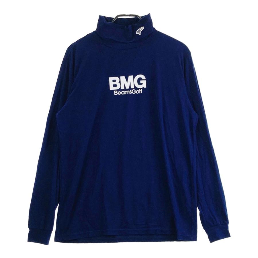 サイズ：XL BEAMS GOLF ビームスゴルフ  タートルネック長袖起毛Tシャツ  ネイビー系 [240101691599] ゴルフウェア メンズ ストスト BEAMS GOLF（ビームス ゴルフ） タートルネック長袖起毛Tシャツ