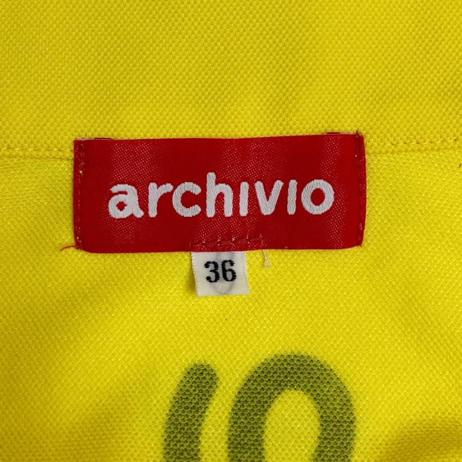 ARCHIVIO アルチビオ ノースリーブポロシャツ イエロー系 36 ゴルフ