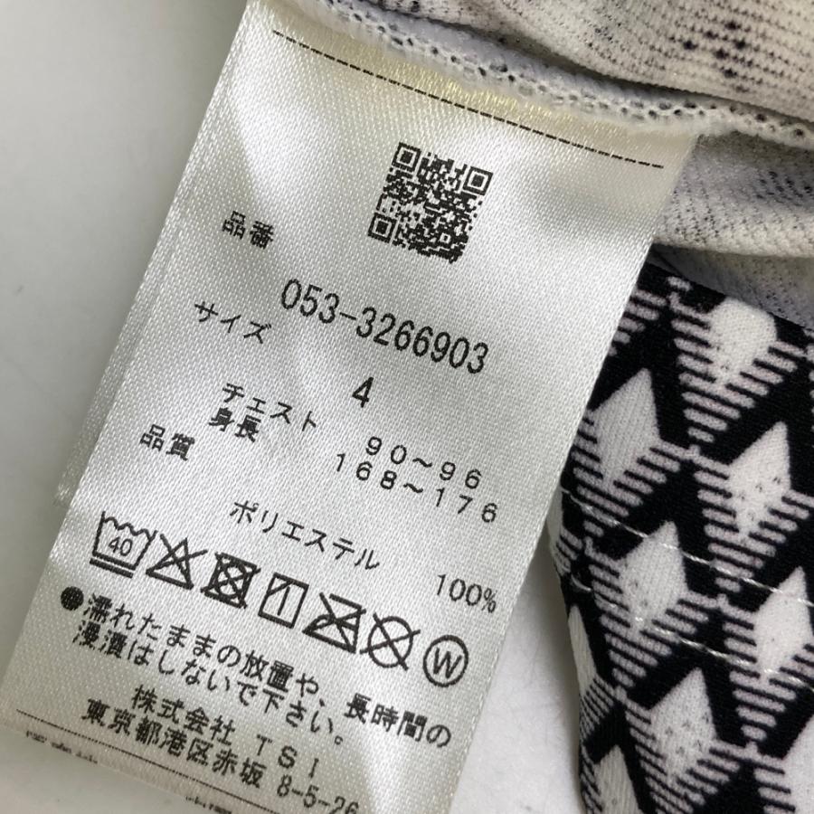 PEARLY GATES パーリーゲイツ モックネック 長袖Tシャツ ダイヤ 総柄