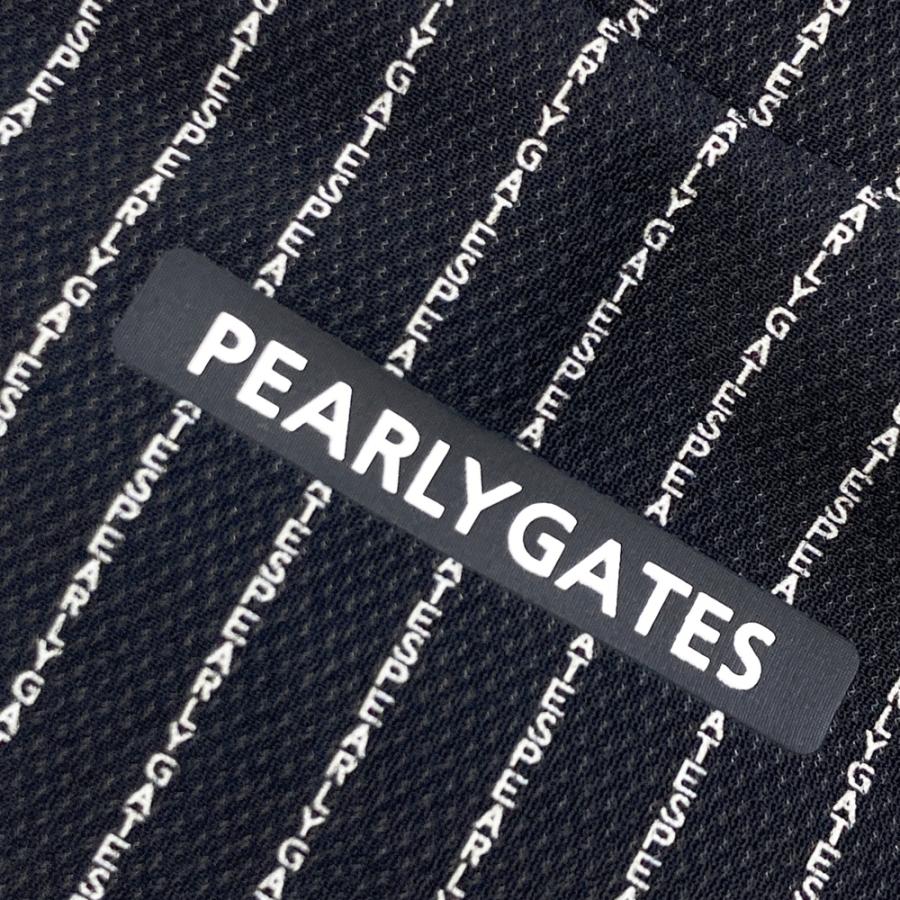 PEARLY GATES（パーリーゲイツ） モックネック 長袖Tシャツ ロゴ総柄