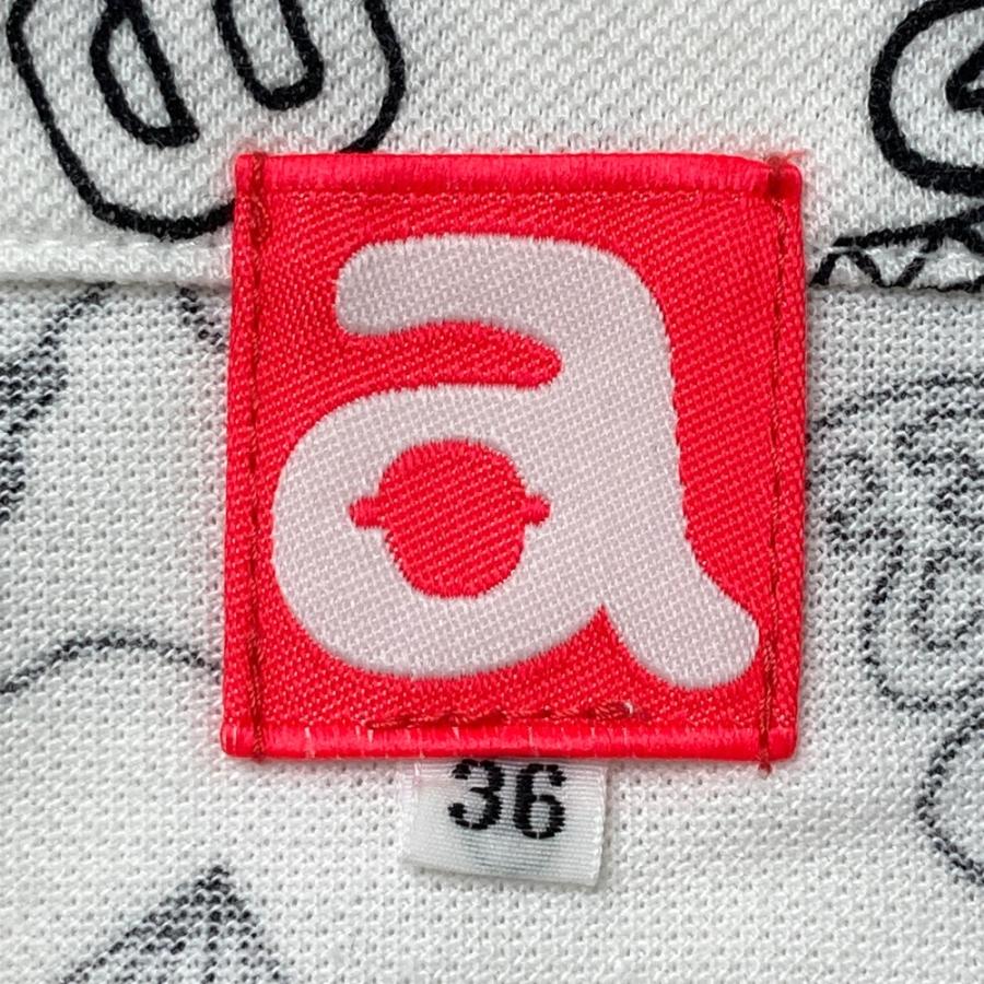 ARCHIVIO アルチビオ ノースリーブポロシャツ 総柄 ホワイト系 36