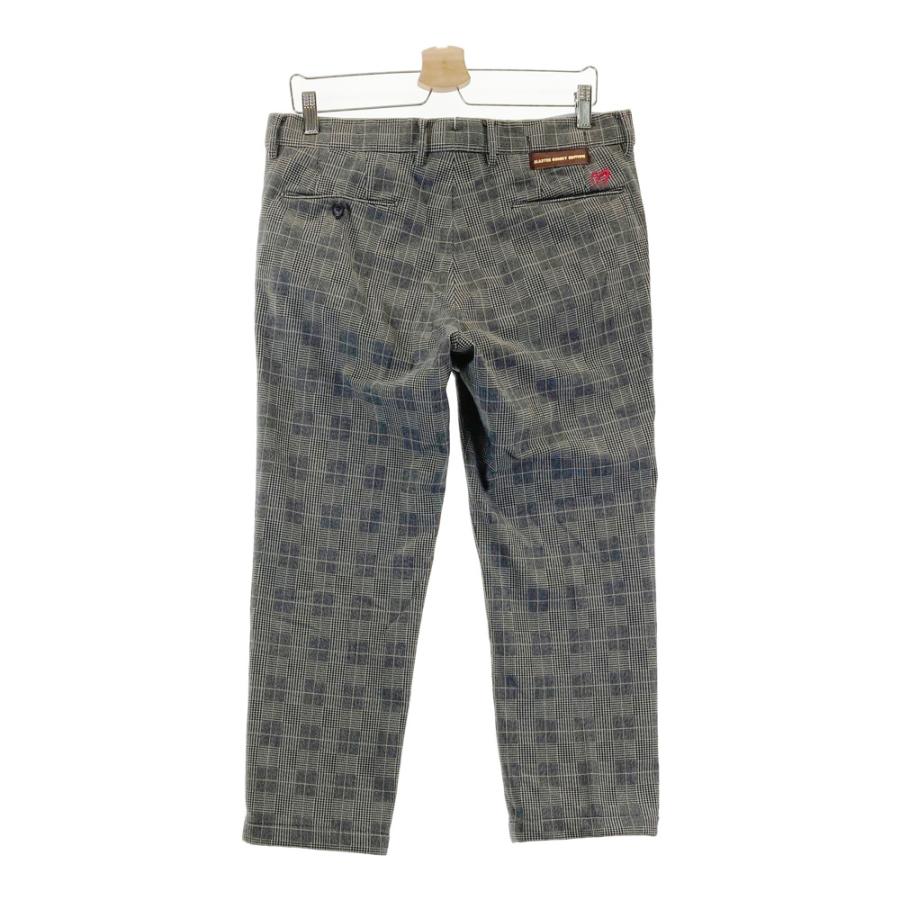 新品　マスターバニーエディション　チェッカーフラッグ柄　ゴルフストレッチパンツ 新品 マスターバニーエディション チェッカーフラッグ柄 ゴルフ