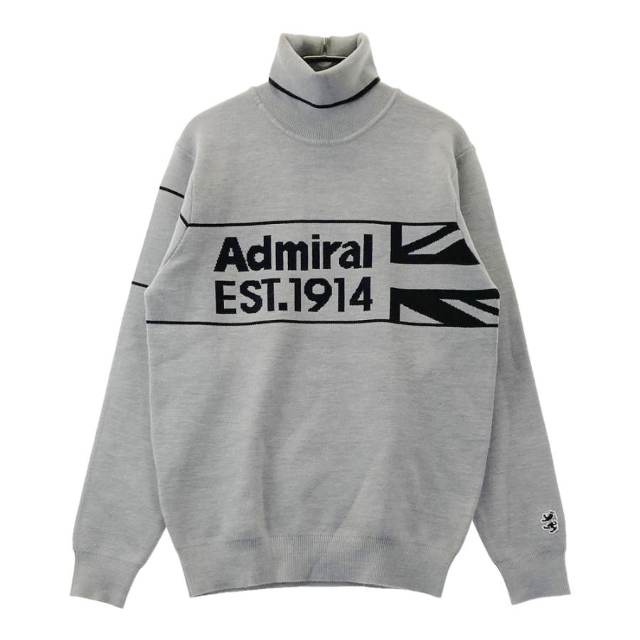 ADMIRAL アドミラル タートルネック 長袖 ニットセーター グレー系 M