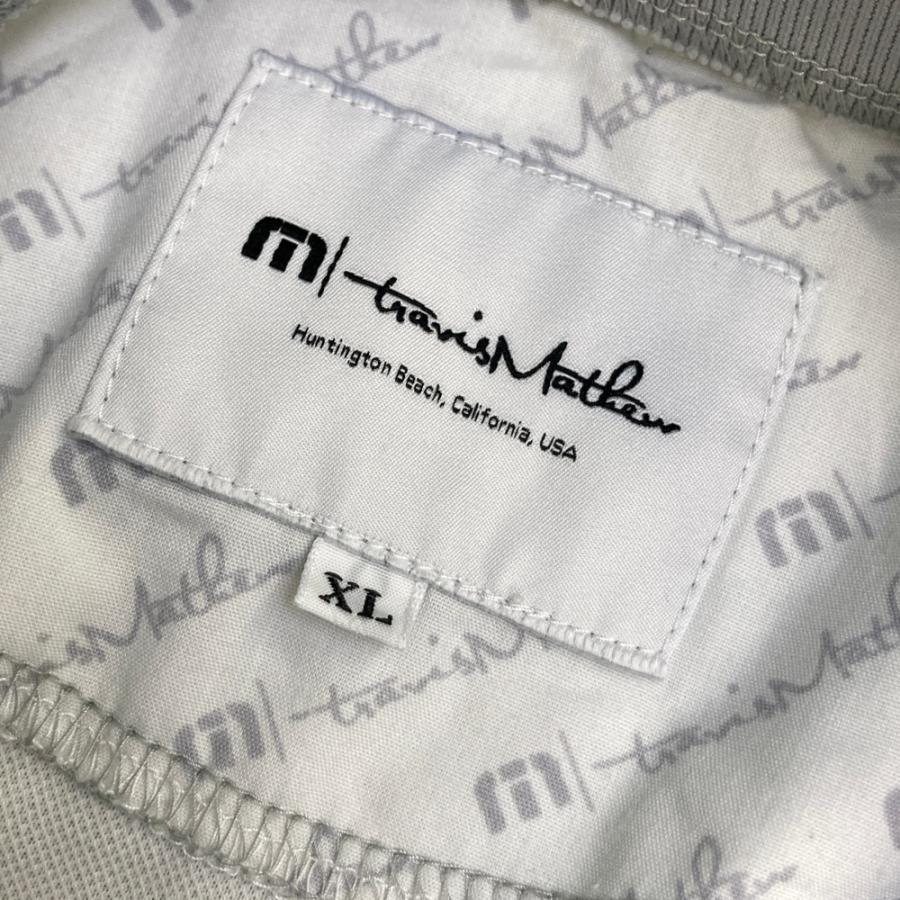TRAVISMATHEW トラビスマシュー モックネック 半袖Tシャツ グレー系 XL