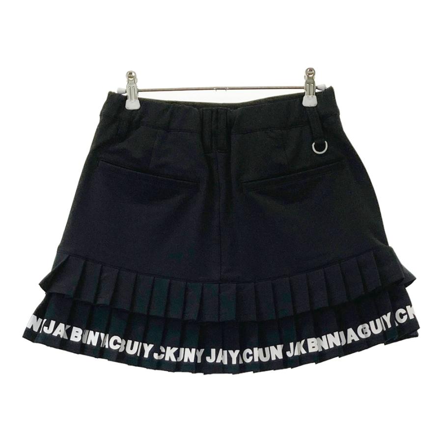 新品◎Juck Bunny プリーツスカート 1 ブラック ゴルフ ストレッチ JACK BUNNY ジャックバニー インナー付き ストレッチ プリーツスカート