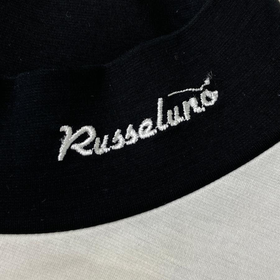 ☆新品未使用☆ ラッセルノ ビッグ ルチャ モックネック Russellno RUSSELUNO ラッセルノ モックネック 長袖Tシャツ ルチャ ホワイト系 7