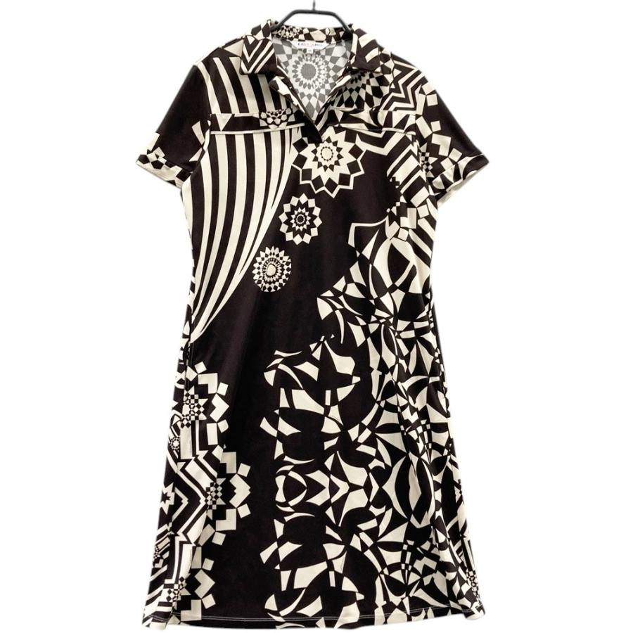 レオナール半袖 レオナール 服 レオナール パリ LEONARD PARIS 2023春夏コレクション 美品 LEONARD FASHION レオナール ファッション 0379125 コットン100 花柄 クルーネック 半袖 カットソー ブラック マルチ L 正規品 公式通販