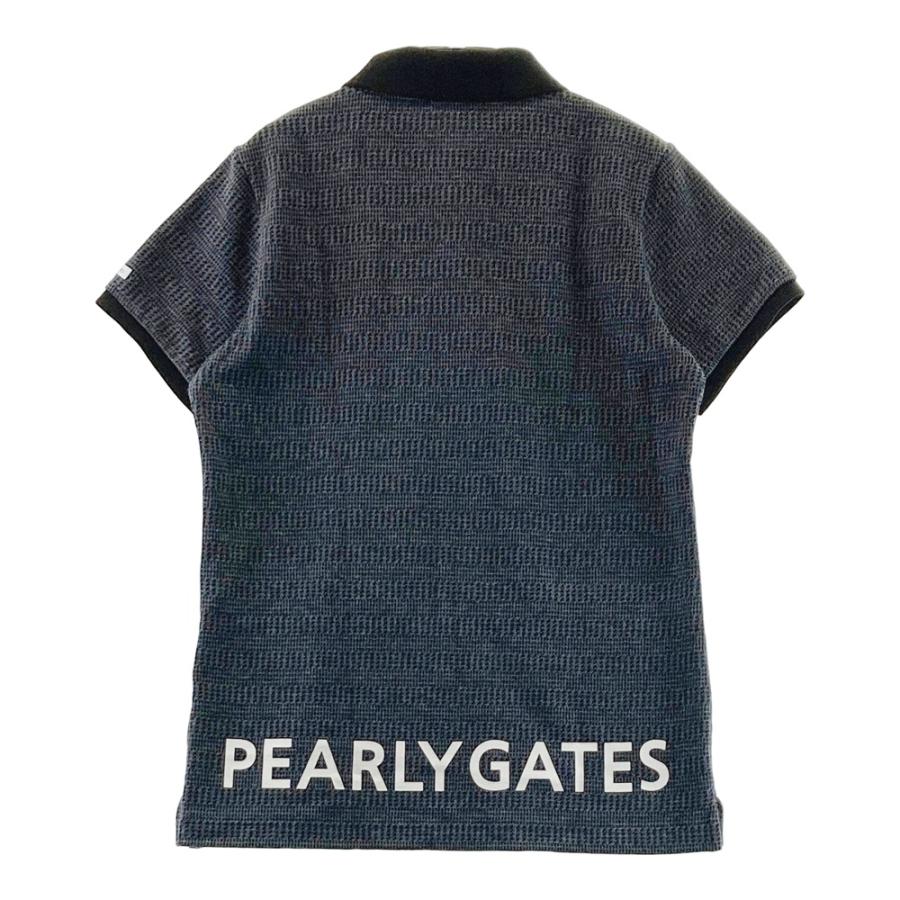 PEARLY GATES パーリーゲイツ 半袖ポロシャツ ロゴプリント 総柄