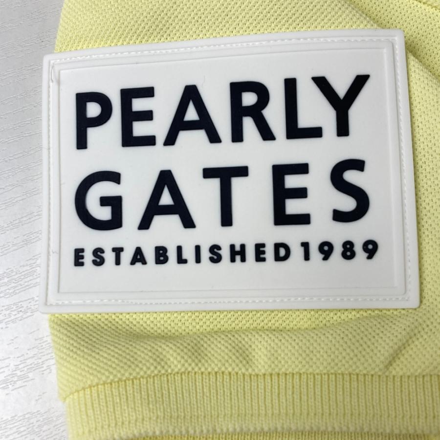 PEARLY GATES パーリーゲイツ 半袖ポロシャツ ラバーワッペン イエロー