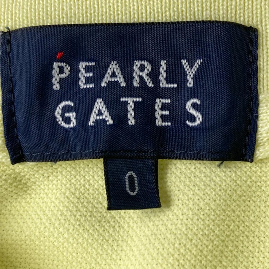 PEARLY GATES パーリーゲイツ 半袖ポロシャツ ラバーワッペン イエロー