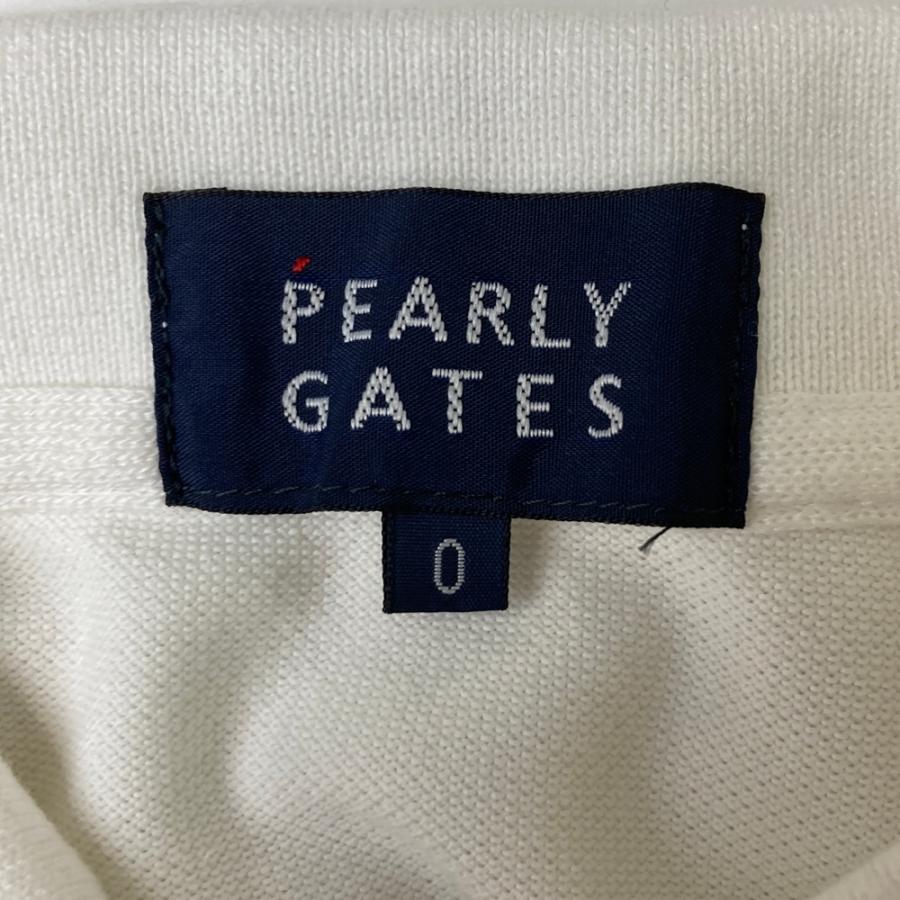 PEARLY GATES（パーリーゲイツ） 半袖ポロシャツ ホワイト系 0 ゴルフ