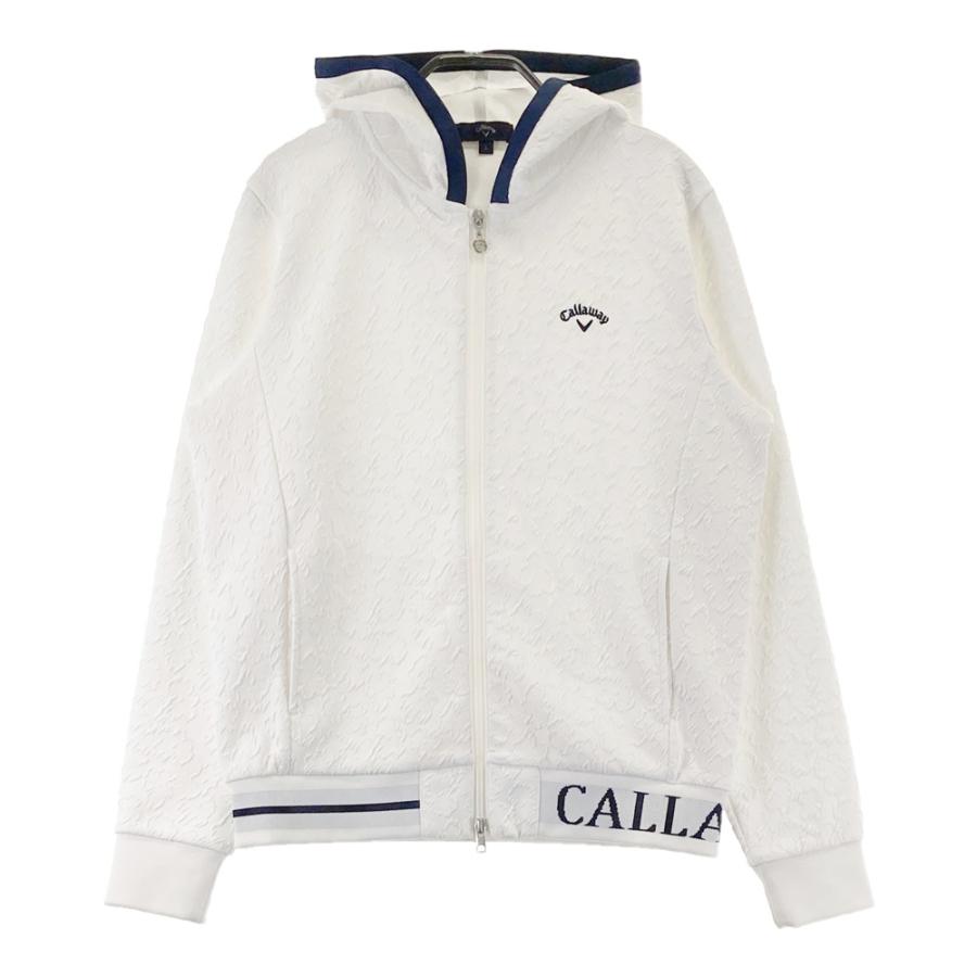 CALLAWAY キャロウェイ フード付 長袖ジップジャケット ホワイト系 L