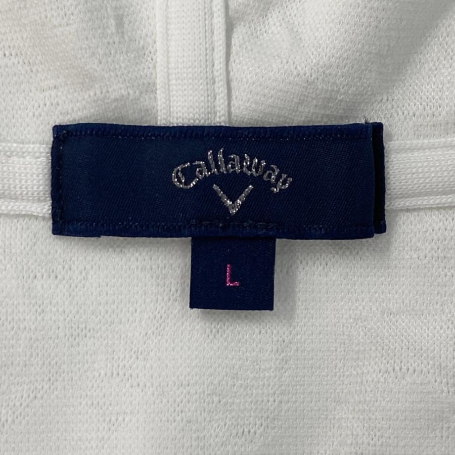 CALLAWAY キャロウェイ フード付 長袖ジップジャケット ホワイト系 L