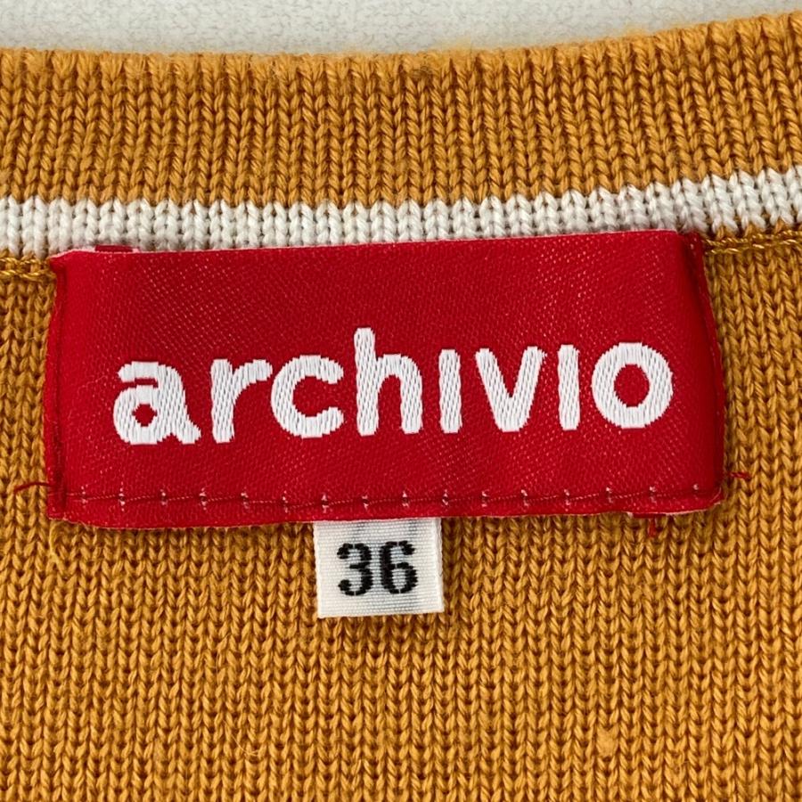 ARCHIVIO アルチビオ ニットベスト オレンジ系 36 ゴルフウェア