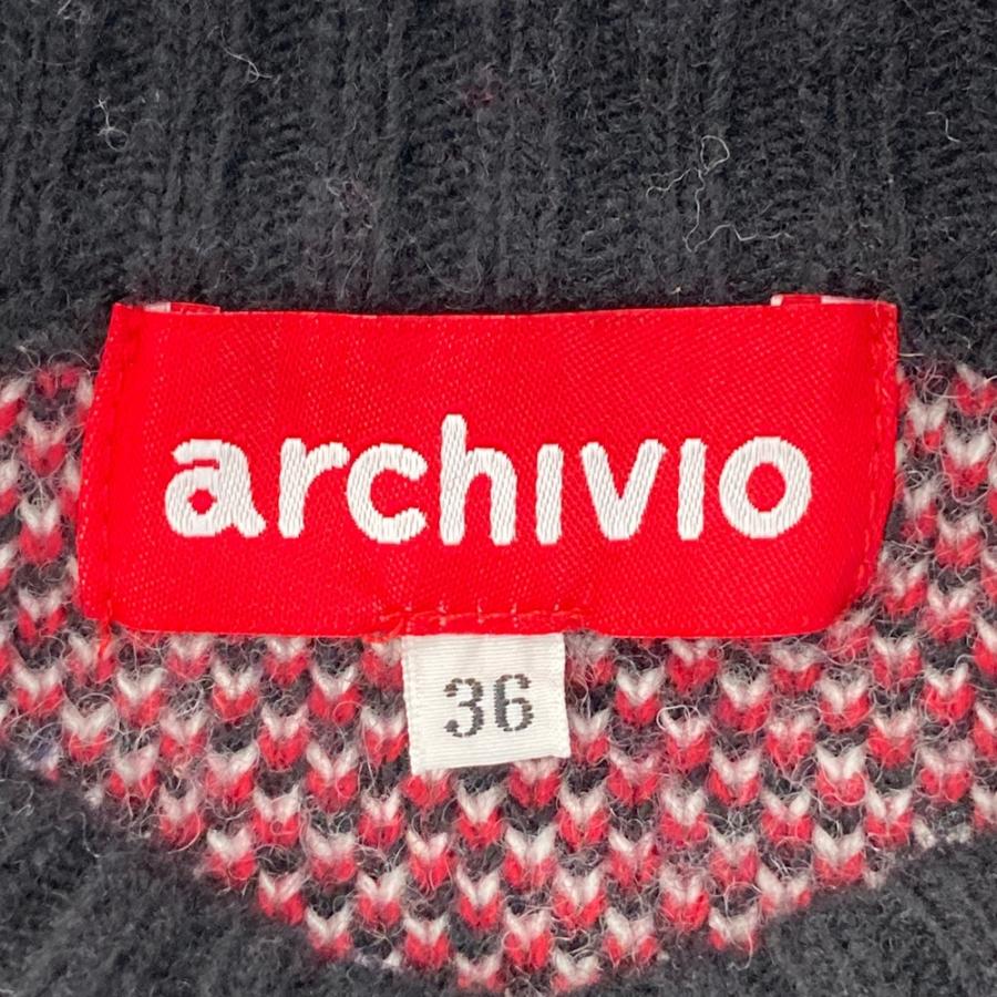 ARCHIVIO アルチビオ ニット セーター ブラック系 36 ゴルフウェア