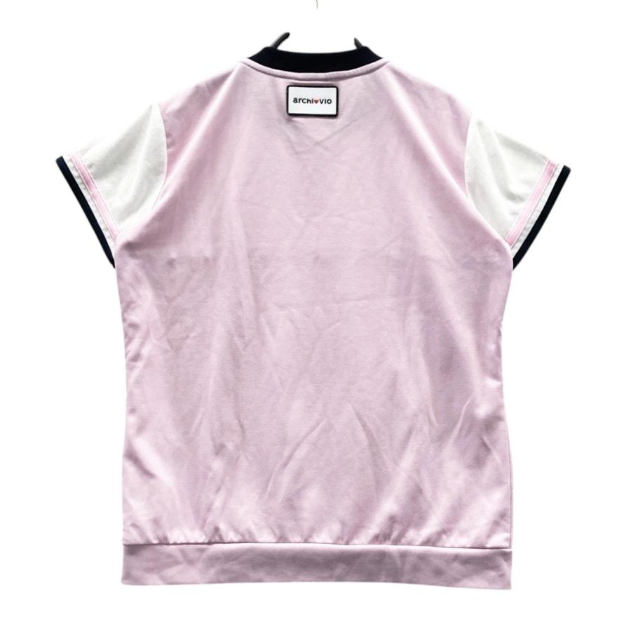 archivio ゴルフ　レディースウェア　夏用　ピンク　38サイズ　未使用品 archivio（アルチビオ） 半袖Tシャツ ピンク系 38 ゴルフウェア