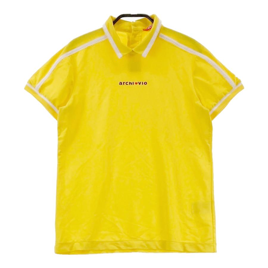 archivio アルチビオ 半袖シャツ イエロー 36 ARCHIVIO アルチビオ 半袖襟付きTシャツ イエロー系 36 ゴルフウェア