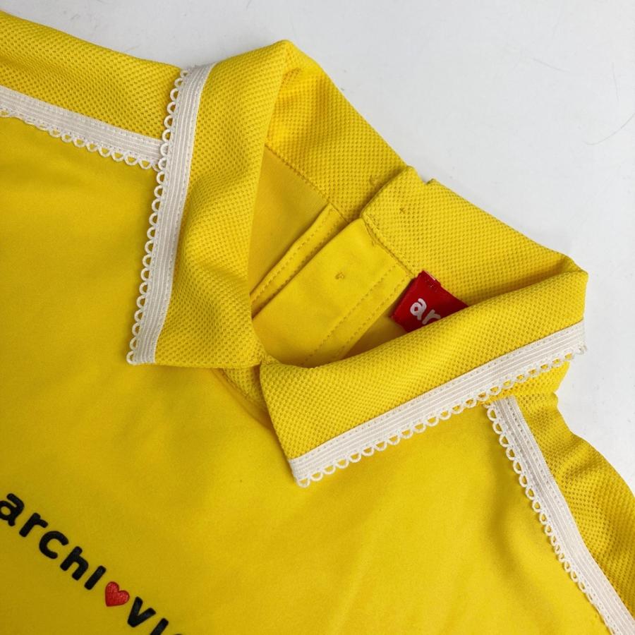 ARCHIVIO アルチビオ 半袖襟付きTシャツ イエロー系 36 ゴルフウェア