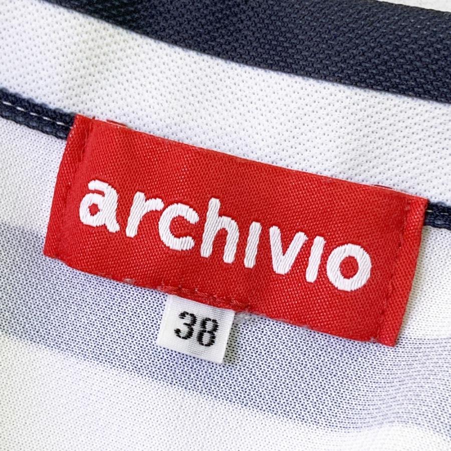 archivio（アルチビオ） ノースリーブポロシャツ ブラック系 38 ゴルフ